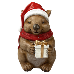 Galah Light Up Festive Wombat Statue With Batteries