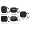 For Apple AirPods Silicone Case Protective Soft Cover Shell Key Chain