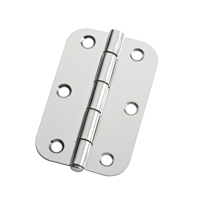 Lane 90 x 58 x 1.6mm Chrome Plated Loose Pin Durasmooth Radius Butt Hinge