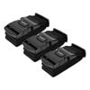 3PK Paklite Luggage Strap Accessory w/ 3 Digit Combination Lock 5x184cm Black