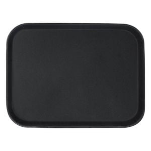 Argon Tableware Rectangular Serving Tray - 41 X 30.5cm - Reusable Non Slip Stackable Rubberized Food Drinks Platter Tray