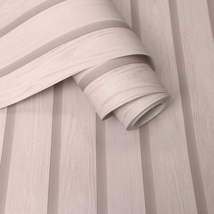 Woodslat Pink Wallpaper  53cm x 10.05m