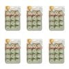 6x 12pc Topchef Silicone Heat Resistant Mini Muffin Tray 21x15.5cm Assorted