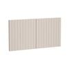 Kaboodle 1000mm Cannellini V-Groove Fridge Cabinet Doors - 2 Pack