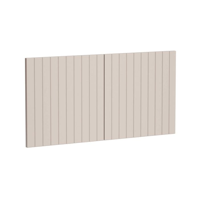Kaboodle 1000mm Cannellini V-Groove Fridge Cabinet Doors - 2 Pack