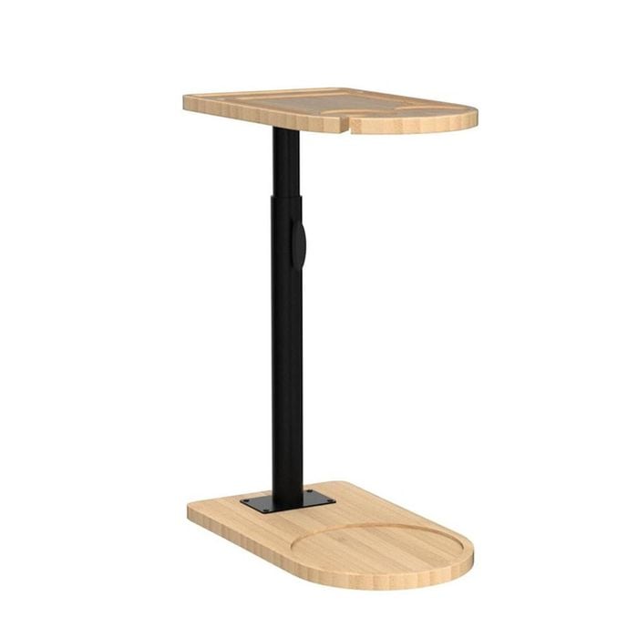 Catzon 360 Degree Rotating Height-Adjustable Sofa Tray Table with Device Holders