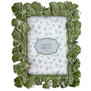 Urban Resin/Wood Ginko Photo Picture Frame 4x6in 22x18cm Green