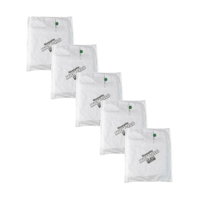 5pc Numatic Microflo Vacuum Bags Nvm4bm Cleaner Parts/accessories White