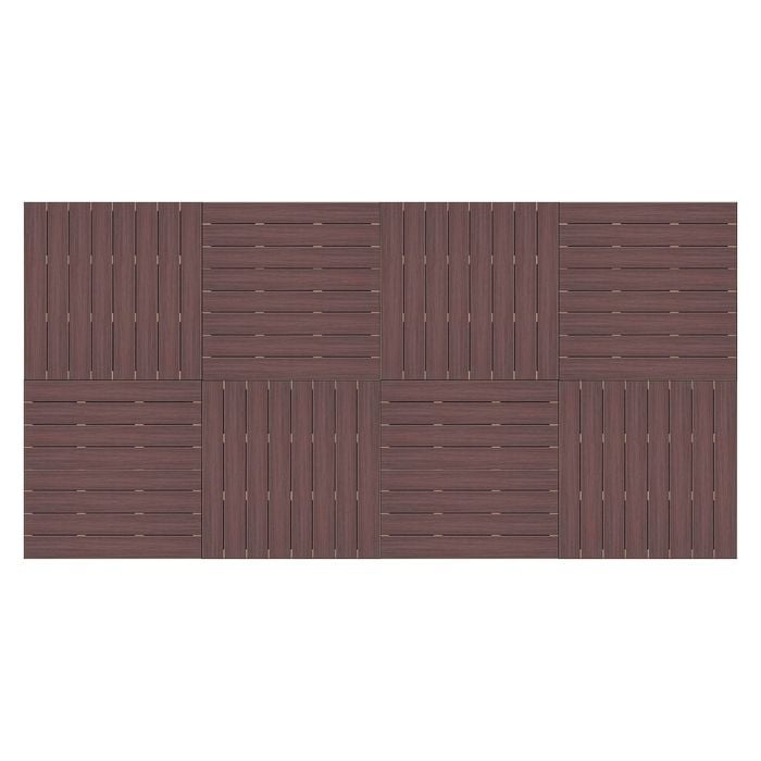Good Times Decking 130-220 x 2288 x 4576mm Riverbank Red Ekodeck 8 Module Kit