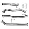 Ignite Exhausts Turbo Back For Nissan D23 Navara Series 5 Np300 3" Cat & Straight Pipe Only Raw Aluminised Steel