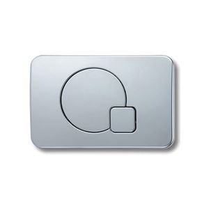 Azzurra Chrome Zero Dual Flush Button To Suit OK-011B In Wall Cistern