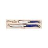 Laguiole Jean Neron 2pc Cheese Knife & Spreader Set - French Blue