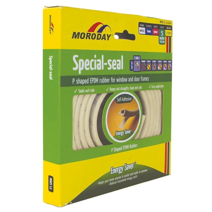 Moroday 5m White Self Adhesive Special Weatherseal