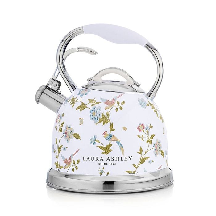 Laura Ashley 2.5L/10 Cup Stove Top Kettle Water Boiler Elveden White