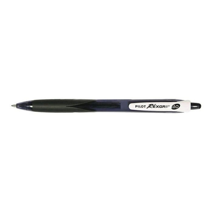 Pilot Rexgrip Begreen Retractable Ballpoint (Medium) (Black)