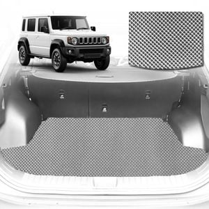 6D Diamond Car Boot Mat for All-new Suzuki Jimny XL Auto 2023-Current-Cargo Mat-Grey-Outback GT