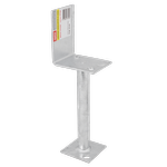Pryda 200mm M12 Half Stirrup Post Anchor