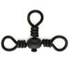 Mustad Black Barrel 3 Three Way Crossline Fishing Swivel 2/0