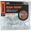 Ramset Nylon Anchor Mushroom Head 6.5 x 25mm 25pk