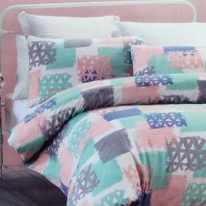 Belmondo Gouache Niro Easy Care Quilt Cover Set Queen