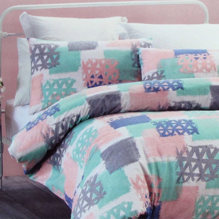 Belmondo Gouache Niro Easy Care Quilt Cover Set Queen