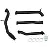 Ignite Exhausts Turbo Back For Ford Ranger Px2/px3 3.2l No Cat & Diff Dump Pipe Black Aluminised Steel