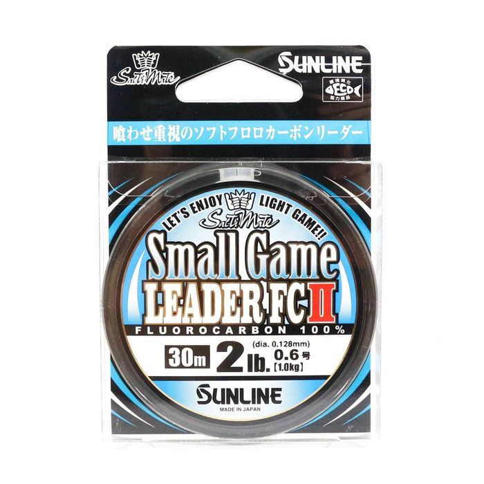 Sunline Small Game FC II 30m Fluorocarbon Light Fishing Leader 2lb