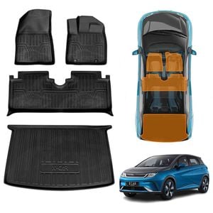 3D Floor Mats Boot Liner for BYD Dolphin 2023-2025 All Weather Heavy Duty Cargo Trunk Luggage Tray