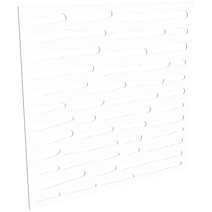 ProtectorAl 300-1200mm x 300-1200mm Satin White/Gloss White Slate Unframed Composite Deco Panel