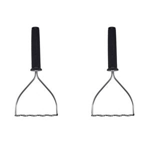 2PK KitchenAid S/Steel Potato Wire Masher Soft Touch - Black