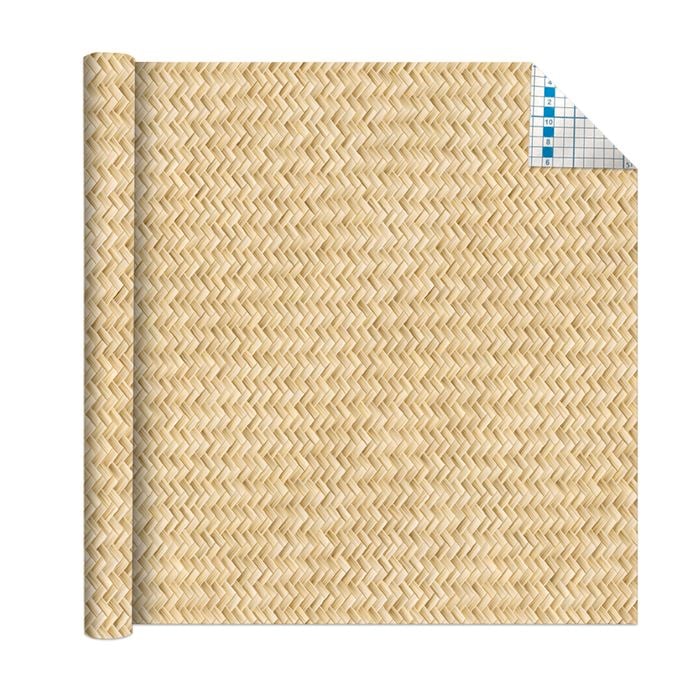 Boyle 1.5m x 45cm Rattan Self Adhesive Film