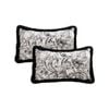 SOGA 2X 30cm Victorian Rose Embroidered Throw Pillow