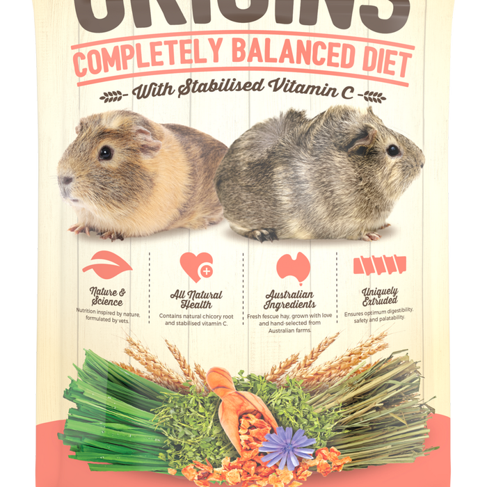 Vetafarm Cavy Origins Completely Balanced Diet for Guinea Pigs 350g