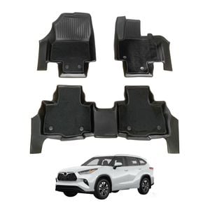 AUSGO Double-Layer Car Floor Mats for Toyota Kluger 2021-Onwards All-Weather Floor Liners