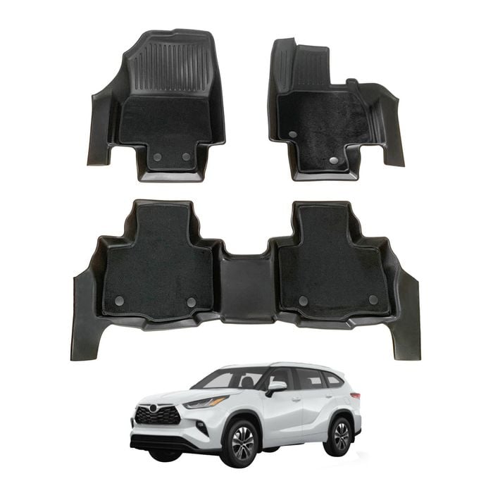 AUSGO Double-Layer Car Floor Mats for Toyota Kluger 2021-Onwards All-Weather Floor Liners