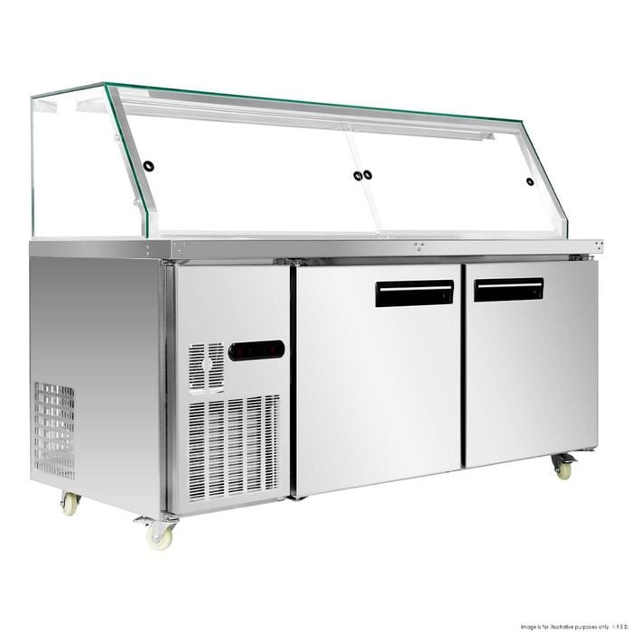 Thermaster Cold Salad & Noodle Bar 5x1/1 Gn Pans  - Salad Bar Fridges (pg180fa-xg)