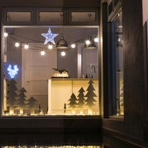 Christmas Lights in a window