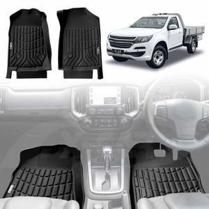 3D Floor Mats for Holden Colorado Single Cab 2012-2020 All-Weather Heavy Duty Carpet Liners Set