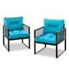ALFORDSON 2x Armchair Lounge Chair Blue