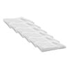 6x Bas Phillips Cairo Ribbed Towel Collection Cotton Face Washer 33cm White