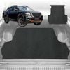 6D Diamond Ute Tub Mat for Nissan Navara Dual Cab Pro-4X 2022-Current (with factory plastic tub liner)-Black-Outback GT