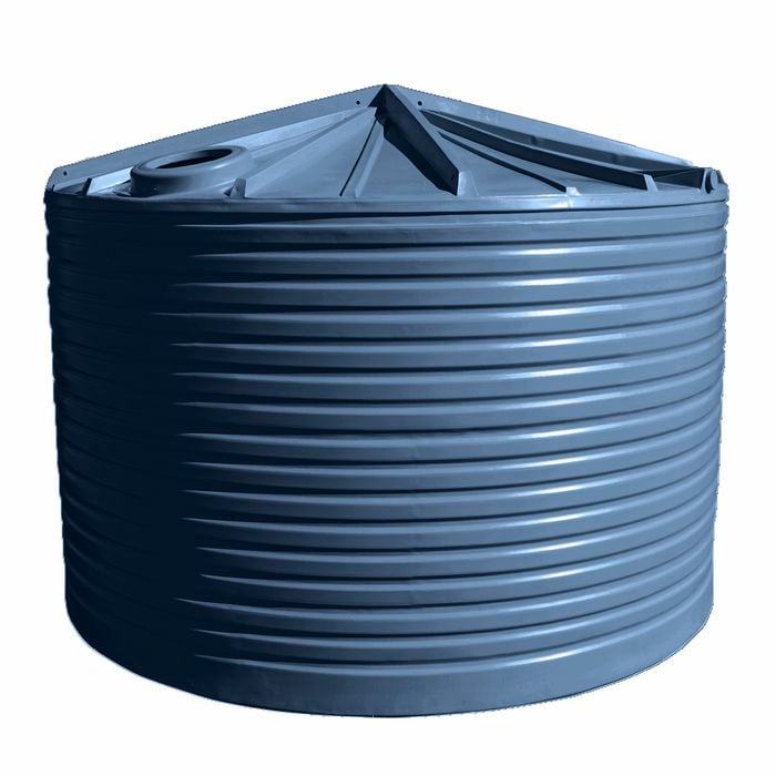 Clark Tanks 22000L Round Poly Water Tank - Mountain Blue