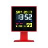 Newgate Monolith Lcd Alarm Clock Fire Engine Red