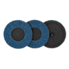 Josco 76mm 80 Grit Quick Change Zirconia Flap Discs - Pack of 3