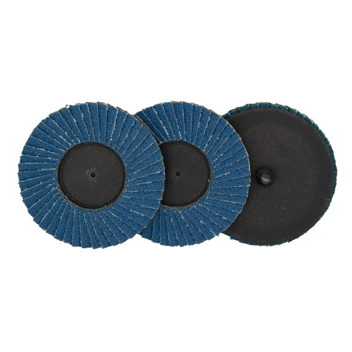 Josco 76mm 80 Grit Quick Change Zirconia Flap Discs - Pack of 3