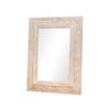 White Wash Wood Frame Wall Mirror - FLM46