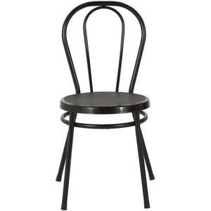 Norton Carbon Metal Dining Chair - Black