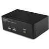 StarTech.com 2 Port Dual DisplayPort USB KVM Switch with Audio - 2 Computer(s) - 1 Local User(s) - WQUXGA