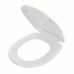 Caroma White Plastic Hinge Profile Soft Close Toilet Seat