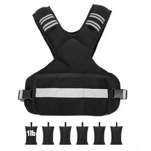 Fohoa 2-5kg Adjustable Weight Vest Black